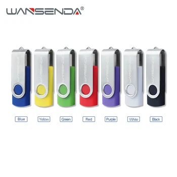 WANSENDA usb 3.0 USB Flash Diska Rotācijas Pen Drive 4GB 8GB 16GB 32GB 64GB, 128GB un 256 gb Pendrive key USB Stick 3.0 Atmiņas karte memory Stick