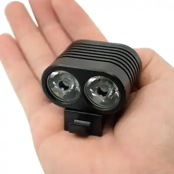 WasaFire 5000LM 2XL2 LED Velosipēda Gaismu Uzlādējams Mini Velosipēda Priekšējais Gaismas Velo Lukturīti Lukturis ar 18650 Akumulatoru