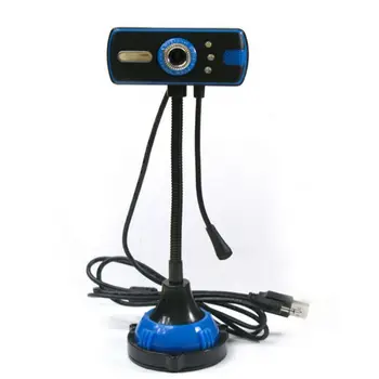 Webcam ar Micphone 360 Â° Rotējoša USB Live Stream Web Kameru, portatīvie datori DATORA