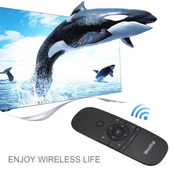 WeChip W1 2.4 G Gaisa Peles Bezvadu Tastatūra 6-Ass Kustības Sajūtu IS Smart Tālvadības pults USB Uztvērējs Smart TV Android TV BOX