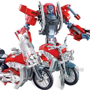 WEI JIANG 5 in 1 Transformācijas Rotaļlieta Puika Anime Robot ugunsdzēsības Glābšanas Celtņa Motociklu Ekskavatoru Kravas Darbības Rādītāji Klasiskās Rotaļlietas, Bērnu