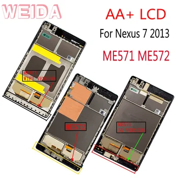 WEIDA Par Asus Google Nexus 7 2nd Gen Nexus7 2013 ME571 LCD skārienekrānu, Montāžas Rāmis ME571K ME571KL ME572