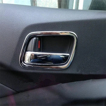 WELKINRY auto auto vāks Priekš Honda CR-V CRV 2012 2013 2016 ABS chrome iekšpuse iekšējās durvis kausa bļodā roktura apdare 4gab/komplekts