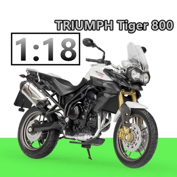 WELLY 1:18 TRIUMPH Tiger 800 Lējumiem Sakausējuma Motocikla Modeli Rotaļlieta Bērniem Dzimšanas dienas Dāvanu Rotaļlietu Kolekcija