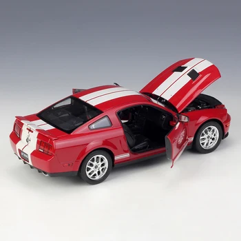 Welly 1:24 Oriģinālajā kastē 2007 Mustang Shelby Cobra GT500 Lējumiem Automašīnas Modeļa Rotaļlietu Transportlīdzekļa Automašīnas Modelis Modeļi Bērniem, Auto Oriģinālajā kastē