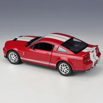 Welly 1:24 Oriģinālajā kastē 2007 Mustang Shelby Cobra GT500 Lējumiem Automašīnas Modeļa Rotaļlietu Transportlīdzekļa Automašīnas Modelis Modeļi Bērniem, Auto Oriģinālajā kastē