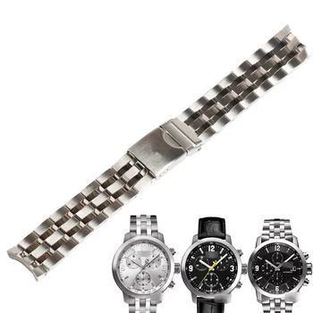 WENTULA watchbands par tissot T055.417/427/430/410 PRC200 nerūsējošā tērauda cietā band