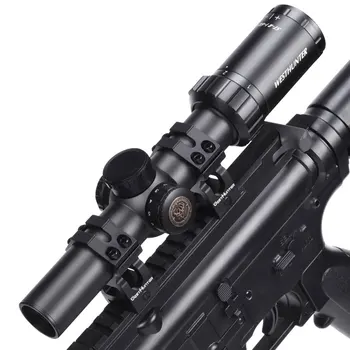 WestHunter ST-R 1-6X24 IS Kompakts Taktiskās darbības Joma Garo Acs Reljefu Medību Riflescope Optisko Ātri, kuras Mērķis Redzes Fit AR15 .308