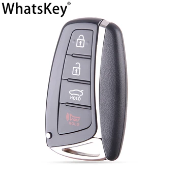 WhatsKey 4 Pogām Auto Auto Atslēgu Shell Fob Par Hyundai IX45 Azera Santa Fe Rezerves Atslēgu Gadījumā