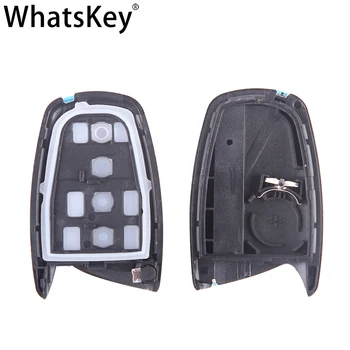 WhatsKey 4 Pogām Auto Auto Atslēgu Shell Fob Par Hyundai IX45 Azera Santa Fe Rezerves Atslēgu Gadījumā