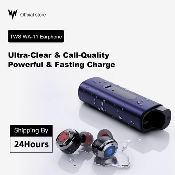 Whizzer WA-11 TWS Bluetooth Austiņas v5.0 Taisnība Bezvadu Earbuds Mini Stereo Ūdensdrošs IPX7 ar Mic