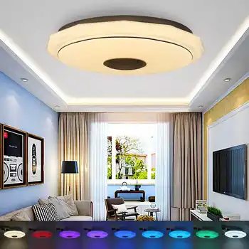 Wifi Led Griestu Gaismas Guļamistaba dzīvo jamo istabu Remote App Kontrole ar bluetooth Skaļrunis, apgaismojuma regulēšanu, RGB Mūzikas Griestu Gaismas