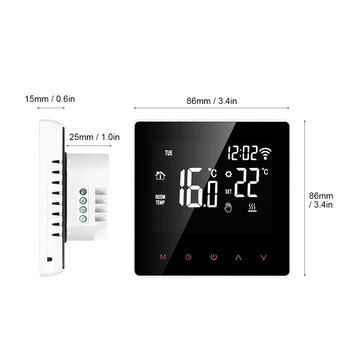Wifi Termostats Bezvadu Smart Temperatūras regulators LCD Touch Ekrāna Programmējams Termostats Elektriskā Grīdas Apkures Termostats