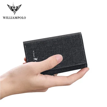 William Polo ādas atslēgu maisiņš vīriešu viegla mazās pārnēsājamās galvenais pārvaldnieks liela jauda, mīksta audekla daudzfunkcionāls atslēgu kastē