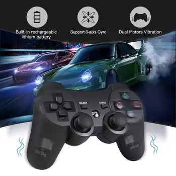 Wireless Spēļu Kontrolieri PS3 Bezvadu Bluetooth Gamepad PS 3 dualshock Spēle Kursorsviru Sony Playstation 3 Spēle Spilventiņu