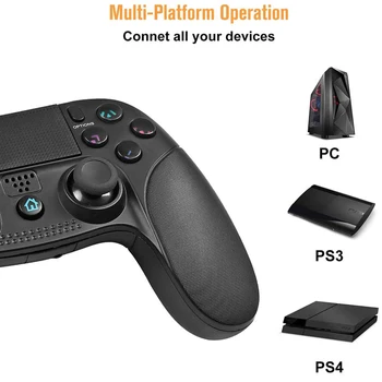 Wireless Spēļu Kontrolieri Vibrācijas Kursorsviru Sony Playstation 3 4 PS3 PS4 Uzlādējams 6-Ass Sensoru Touch Pad Gamepad Jaunas