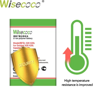 WISECOCO 4100mAh BAT17582580 Akumulatoru DOOGEE X20 X20L Smart Tālrunis Augstas Kvalitātes Akumulatora+Izsekošanas Numuru