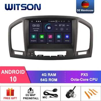 WITSON Android 10.0 IPS HD Ekrāns, lai OPEL INSIGNIA 2008-2011 AUTO DVD RADIO 4 gb RAM+64GB FLASH 8 Octa Core+DVR/WIFI+DSP+DAB+OBD