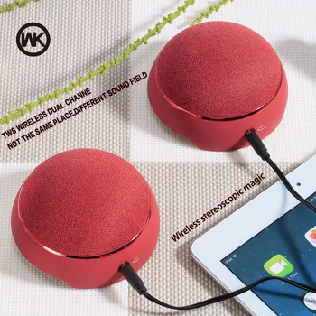WK Caixa De Som Bluetooth Skaļruni, Magnētisko Portatīvo Bezvadu Skaļrunis, Subwoofer, Mini Skaļrunis Bluetooth V4.1 Tronsmart Tālruni