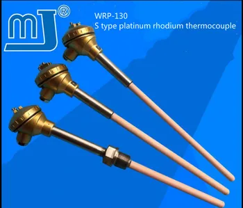 WRP-130 platīns, rodijs termopāri, S veida, precizitāte un augsta temperatūra korundu caurules, 0-1600 grādu temperatūras sensoru.