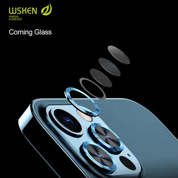 Wsken 0.3 mm Atpakaļskata Kamera Gredzenu iPhone 12 Pro Objektīvs 12 mini Ekrāna Aizsargi, 11 Pro Max 8 SE 