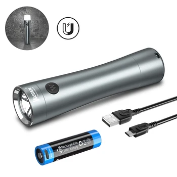 WUBEN C5 Mini LED Kabatas Lukturīti EDC Lāpu 700 Lm Ūdensizturīgs 14500 Uzlādējams Akumulators magnētiskās astes gaismas, āra