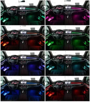 X3/X4 8/11colors auto, dekoratīvu auto apkārtējās gaismas led lentes BMW F25/G01/F26/G02 tuning auto piederumi