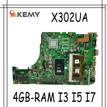 X302UA_UJ Portatīvo datoru mātesplati par ASUS X302UA X302UJ X302UV sākotnējā mainboard Borta 4 GB-operatīvā ATMIŅA I3 I5 I7 GM