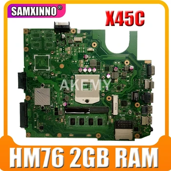 X45V Mātesplati par ASUS X45VD X45V X45C Klēpjdatoru Mainboard SLJ8E HM76 X45VD REV 2.0 ar 2GB RAM pārbaudes darbs