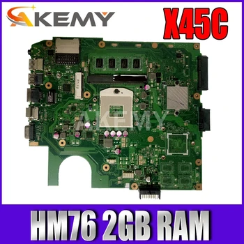 X45V Mātesplati par ASUS X45VD X45V X45C Klēpjdatoru Mainboard SLJ8E HM76 X45VD REV 2.0 ar 2GB RAM pārbaudes darbs