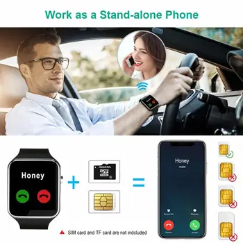 X6 Izliektu Ekrānu Smart Skatīties Vīrieši Karte Internetam, Bluetooth, Kamera Tālrunis Skatīties, Fitnesa Tracker Sieviete Skatīties uz Android IOS Pulksteņi