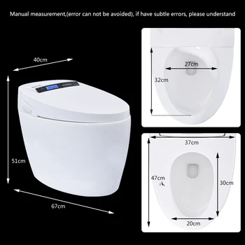 X6 Smart Tualetes Rokasgrāmata Flip Instant Karstā Tipa Bez Ūdens Tvertnes viengabala Tualetes Tālvadības pults Smart Keramikas Tualetes 1KW 220V