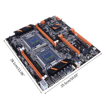 X79 Dual CPU LGA2011 Pamatplates E5 4 x DDR3 DIMM Darbvirsmas Datoru Mainboard M. 2