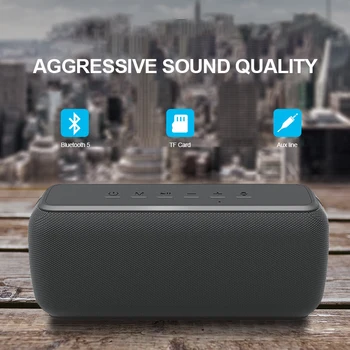 X8 60W Portatīvā Bluetooth Skaļrunis izmanto Augstas Enerģijas Ūdensizturīgs DSP Bass Kolonnas Āra Mūzikas Centrs TWS Subwoofer Soundbar Atbalsta TF