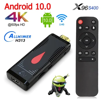 X96 S400 Mini-Pc Tv Stick Android 10 Tv Kastē 2.4 G Wifi 16Gb un 2 gb Allwinner H313 Smart tv Kastē 4K Hd Media Atskaņotāja, kas Top