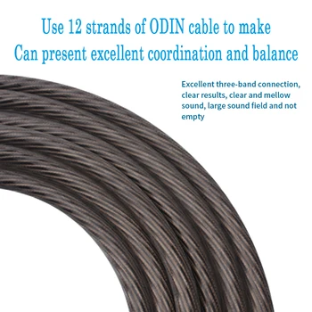 Xangsane pāris oglekļa šķiedras Odin OCC hifi sudraba pārklājumu audio signāla kabelis, audio savienotāja kabelis runātājs signāla kabelis