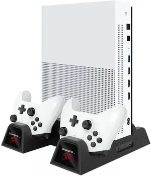 Xbox One X S Konsoles Un Kontroliera Uzlādes Stacijas Dzesēšanas Ventilatori Daudzfunkcionāls Lādētāju Smart Piederumi Elektronikas Instrumenti