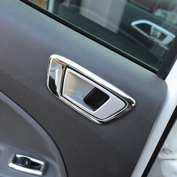 Xburstcar Auto ABS un Hroma salona Apdare, Durvju Puses-pieķeršanos dekoratīvais Gredzens Uzlīme par Jaunu Ford Fiesta 2009 - 2017. Gadam Piederumi