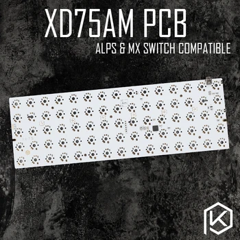 Xd75 xd75am Pasūtījuma Mehāniskā Tastatūra alpos matias mx saderīgu 75 atslēgas Underglow RGB PCB GH60 60% ieprogrammēto gh60 kle planck