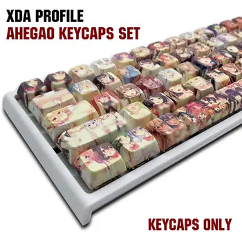 XDA Profilu PBT 108key Ahegao Keycap Sublimācijas Japāņu Anime Keycap Cherry Gateron Kailh Slēdzi, Mehānisku Tastatūru
