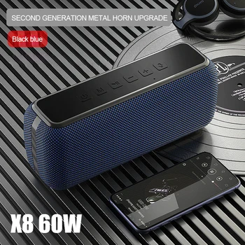 XDOBO X8 60W lieljaudas Portatīvo Bluetooth Skaļruni, Dziļu Basu Kolonnas TWS Stereo, Subwoofer, Soundbar Boombox Atbalsta TF Karti, AUX