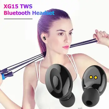 XG15 TWS Bluetooth Austiņas HD Stereo trokšņa Samazināšanas Austiņas Spēļu fone de ouvido Bezvadu Bluetooth Austiņas ar Maksas Lodziņā un Mikrofonu, Lai Visiem iPhone Viedtālrunis