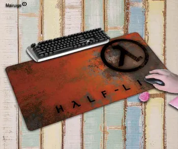 XGZ Half Life Logo Spēlētājs Spēlēt Mats Spēli Lielu Peli Mat Spēļu Slēdzenes Malas pad PC Klēpjdators, Notebook Pad XXL