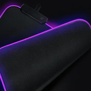 XGZ Spēļu RGB Spēlētājs Lielu lockedge peles paliktnis LED Apgaismojums Krāsains USB Klēpjdatoru Galddatora Tastatūras Galda Peles Paklājiņš