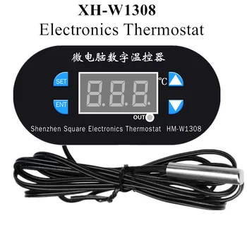 XH-W1308 W1308 Elektronika Termostats, Temperatūras regulators Siltuma Atdzist Temp regulējams Termostats ar Sensora zondi 40% Atlaidi