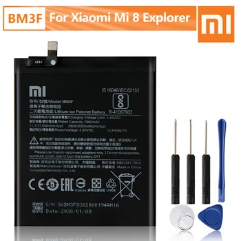 Xiao Mi Sākotnējā BM3F Akumulatoru Xiaomi 8 MI8 Pro Mi 8 Pārredzamu Izpētes Izdevums BM3F Nomaiņa Tālruņa Akumulatora 3000mAh