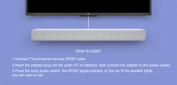 Xiaomi Bezvadu TV Sound Bar Bluetooth Skaļruni, Stilīgs Auduma, kas Atbalsta Bluetooth Apskates Optisko SPDIF AUX IN Home