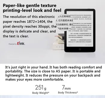 Xiaomi Mi Ebook Reader pocketbook Pro Elektronisko Grāmatu Android e Grāmatu 300 ppi Ar 7.8 Collu Touch Screen E-tintes Lasītājs