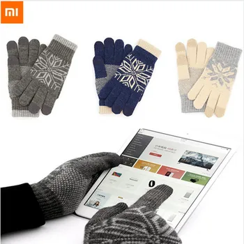 Xiaomi skārienekrāna Cimdi Pirkstu Ziemas Siltas Vilnas Spēļu Cimdi Sievietēm, Vīriešiem, Dzimšanas dienas, Ziemassvētku Labāko Dāvanu Ekrāna Touch Cimdi