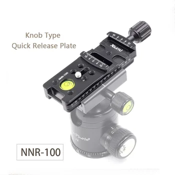 XILETU NNR-100 Pagarinās Kameras Montāžas Kronšteins Quick Release Plate Digitālās Fotokameras Arca Swiss Statīva Galvu Bumbu